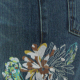 Lady's Jean Skirt with Side Embroider (Embroidery View)