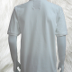 100% Cotton Polo Shirt Short Sleeve in White Back View